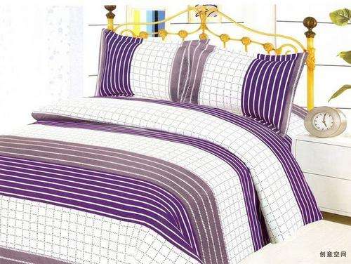 6 Piece - Seersucker Cotton Feel - Bed Linen - Double Bed Size- Duvet Cover Set